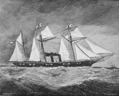 O CSS Florida (litho) de American School