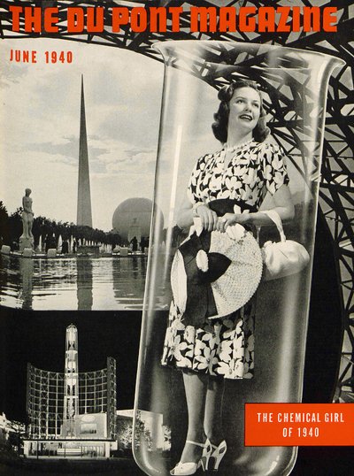 The Chemical Girl, capa da revista DuPont, de junho de 1940 de American School