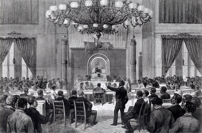 The Colored National Convention in Session, Nashville, Tennessee, 5-7 de Abril de 1876, do 