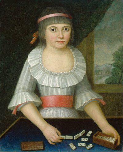 A garota do dominó, c.1790 de American School
