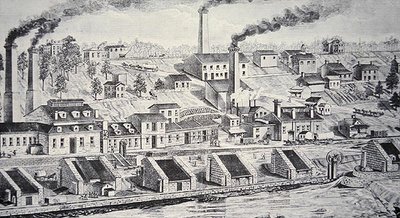 A fábrica Du Pont Powder, no rio Brandywine (gravação em linha) de American School