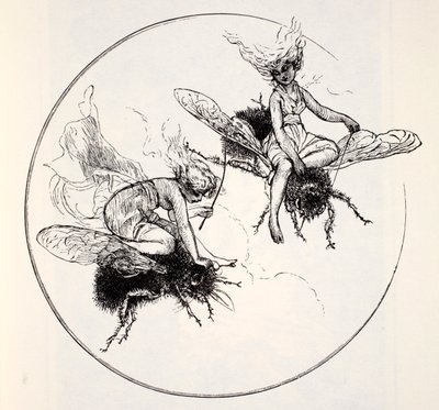 The Fays, do Guia Mundial para os Gnomos, Fadas, Elfos e Outras Pessoas Pequenas por Thomas Keightley (1789-1872) Publicado em 1880 de American School