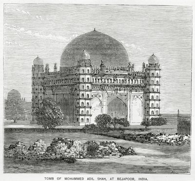O Gol Gumbaz, túmulo de Mohammed Adil Shah II, construído em 1659 de American School