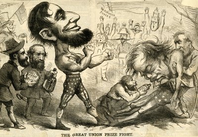 A grande luta do prêmio da União, 1861 de American School