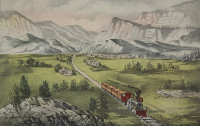 O Grande Oeste, pub. 1870, Currier & Ives de American School