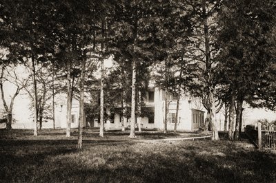 O Hermitage, Nashville, Tennessee, 1915 (gravura intaglio de tom sépia) de American School