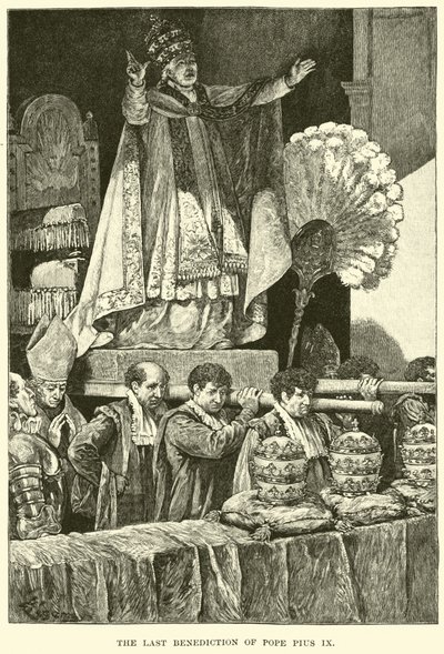 A última bênção do Papa Pio IX de American School