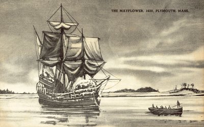 O Mayflower em Plymouth, Massachusetts de American School