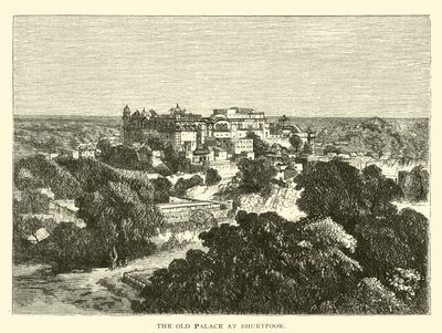 O velho palácio em bhurtpoor de American School