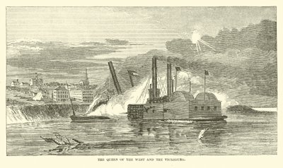 A Rainha do Oeste e o Vicksburg, fevereiro de 1863 de American School