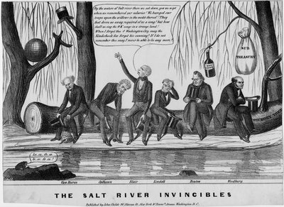 O invincibles de Salt River, publicado por John Childs, Nova York e Washington, c. 1840 de American School