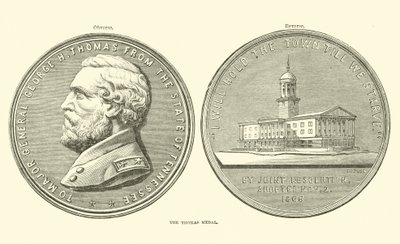 A Medalha Thomas, outubro de 1863 de American School