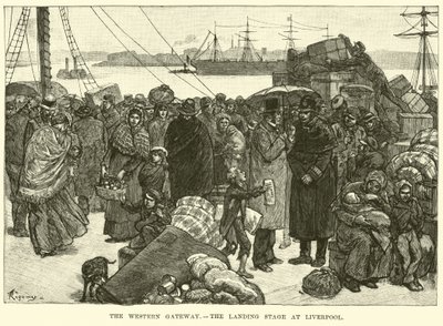 O Western Gateway, o estágio de desembarque em Liverpool de American School