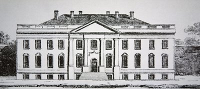 A Casa Branca em 1807 (gravura) de American School