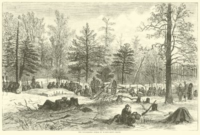 The Wilderness, cena da morte de Wadsworth, maio de 1864 de American School