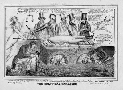 O churrasco político, c.1835 de American School