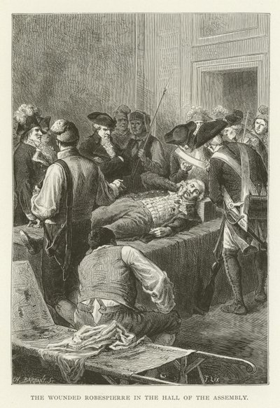 O ferido Robespierre no salão da assembléia de American School