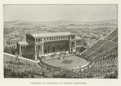 Teatro de Dionísio em Atenas, restaurado de American School