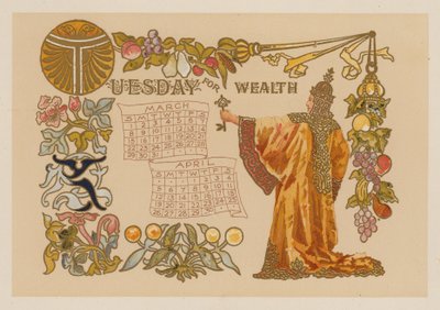 Terça-feira para a riqueza (chromolitho) de American School