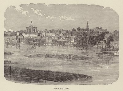 Vicksburg, Mississippi, EUA (gravura) de American School