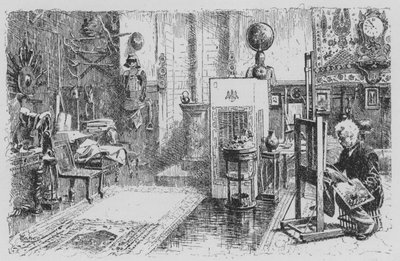 Vista do atelier Geromes (litho) de American School