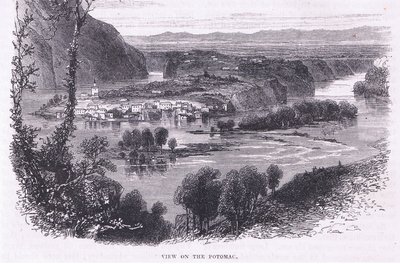 Vista do Potomac, ilustração de Cassell