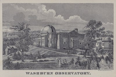 Washburn Observatory, Madison, Wisconsin, EUA (litho) de American School