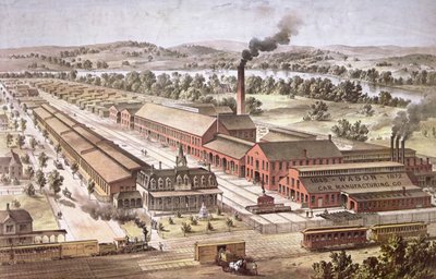 Wason Railroad Car Manufacturers, Springfield, Massachusetts de American School