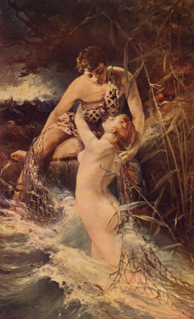 Ninfa de água (lito colorido) de American School