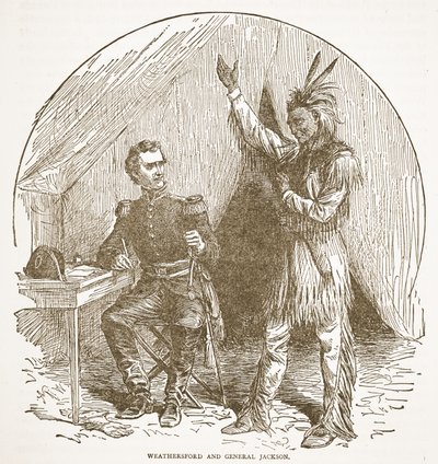 Weathersford e General Jackson, de um pub de livros. 1896 de American School