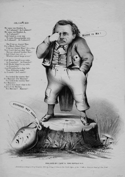 Onde está Ma , publicado por Currer & Ives, Nova York, 1860 de American School