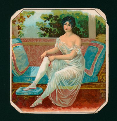 Vestido de mulher (cromolitografia) de American School
