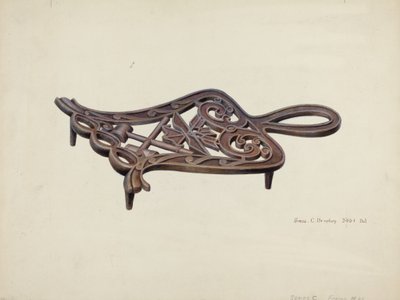 Suporte de ferro plano de Amos C. Brinton