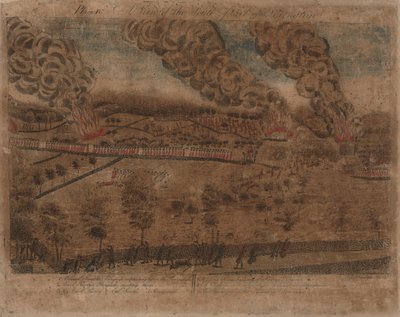 As Batalhas de Lexington e Concord: Placa I, A Batalha de Lexington, 19 de abril de 1775. Placa II, Uma Vista da Cidade de Concord. Placa III: O noivado na ponte sul em Concord. Placa IV: A Fiew da parte sul de Lexington. de Amos Doolittle