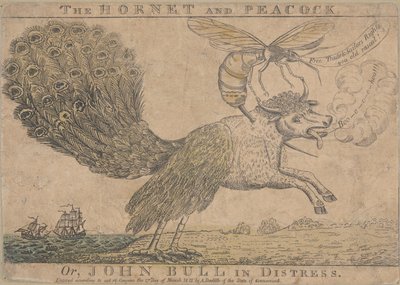 The Hornet and Peacock, Or, John Bull in Distress de Amos Doolittle