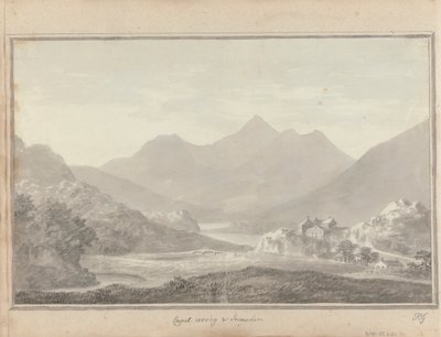 Vistas em Inglaterra, Escócia e País de Gales: Capel Cerrig e Snowdon de Amos Green