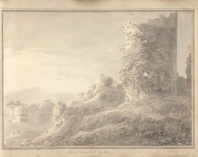 Vistas em Inglaterra, Escócia e País de Gales: Parte do Castelo de Caerphilly de Amos Green