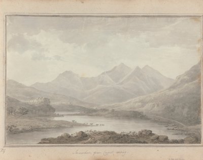 Vistas em Inglaterra, Escócia e País de Gales: Snowdon, de Capel Cerrig de Amos Green