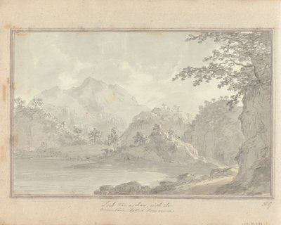 Vistas em Inglaterra, Escócia, e País de Gales: Passeio na Escócia; Loch van-a-char, com a montanha chamada Benvenue de Amos Green