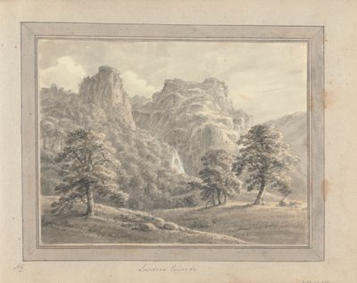 Vistas em Inglaterra, Escócia e País de Gales: Excursão na Escócia; Cascata Lowdoor de Amos Green