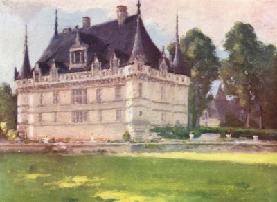 Azay-le-Rideau (litografia a cores) de Amy B. Atkinson