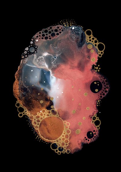 Bolhas de Ouro Cósmico de Amy Louise Baker