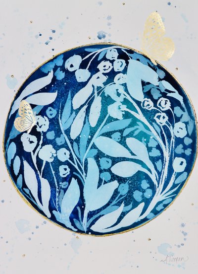 Jardim Azul da Borboleta Dourada de Amy Tieman