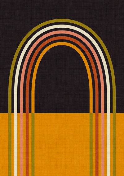 Geo Shapes Outono 2021 Arco-íris de Ana Rut Bre