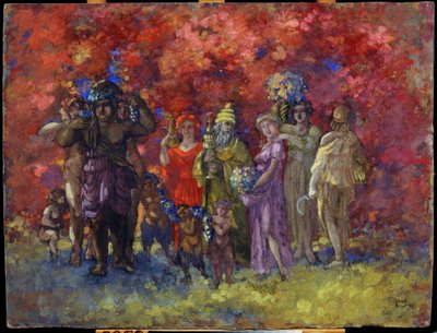 Automóvel. Alegoria (Autumn. Allegorie). Peinture d