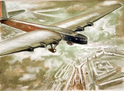 Voo sobre a Praça Vermelha, 1937. de Anatoly Andreyevich Suvorov