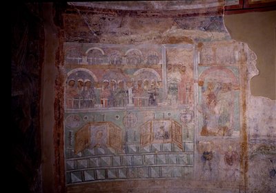 No Hipódromo, século 11 de Ancient Russian frescos