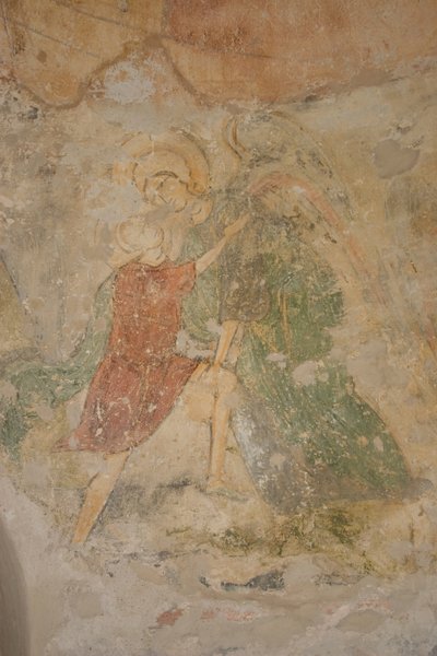 Jacó e o anjo, século XII de Ancient Russian frescos