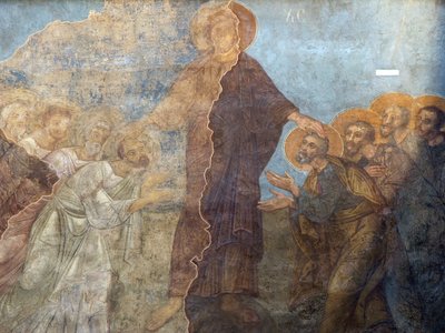 O Pentecostes de Ancient Russian frescos