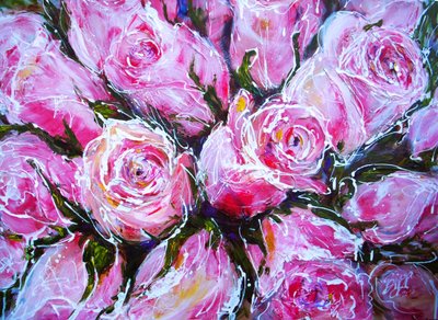 Rosas rosa vibrante de Anda Bieza